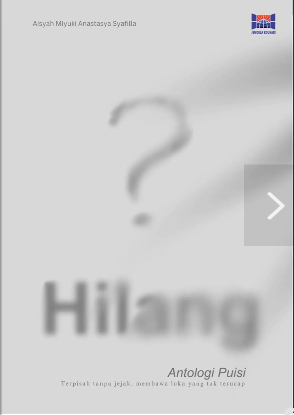 Hilang (lost) book cover